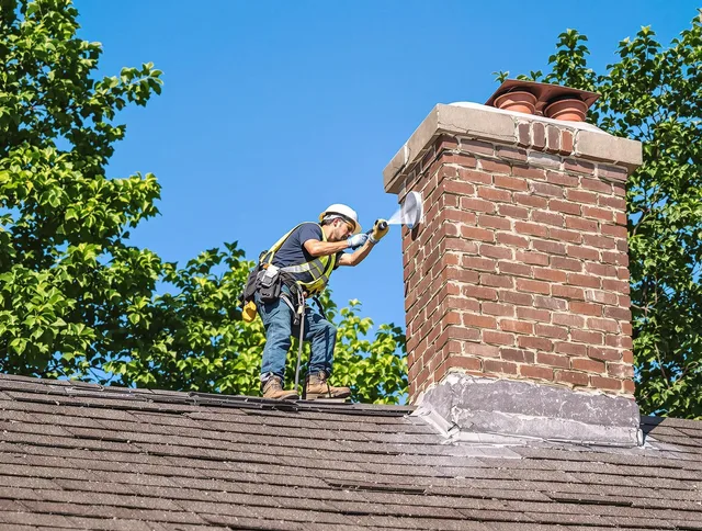 Southington Chimney Sweep performing an inspection with advanced tools in Southington, CT