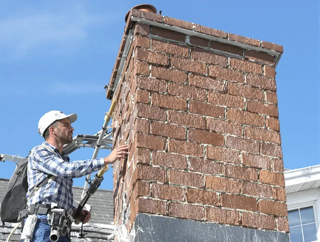 Brickwork for a chimney rebuild by Southington Chimney Sweep in Southington, CT