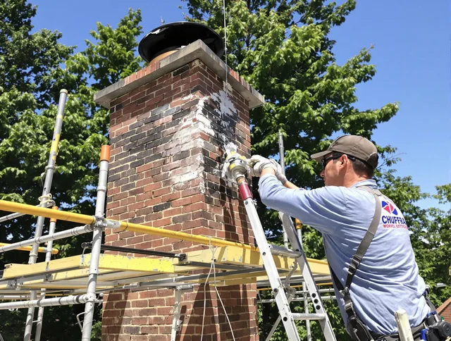 Structural chimney repair by Southington Chimney Sweep in Southington, CT