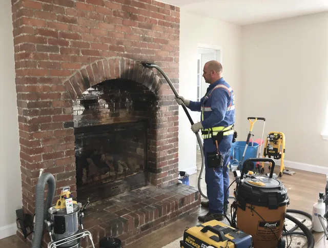 Southington Chimney Sweep expert performing detailed chimney sweep in Southington, CT