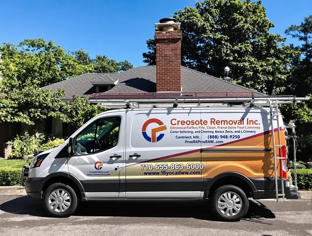 Southington Chimney Sweep technician removing creosote safely in Southington, CT