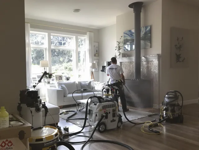 Soot removal service by Southington Chimney Sweep for a fireplace in Southington, CT